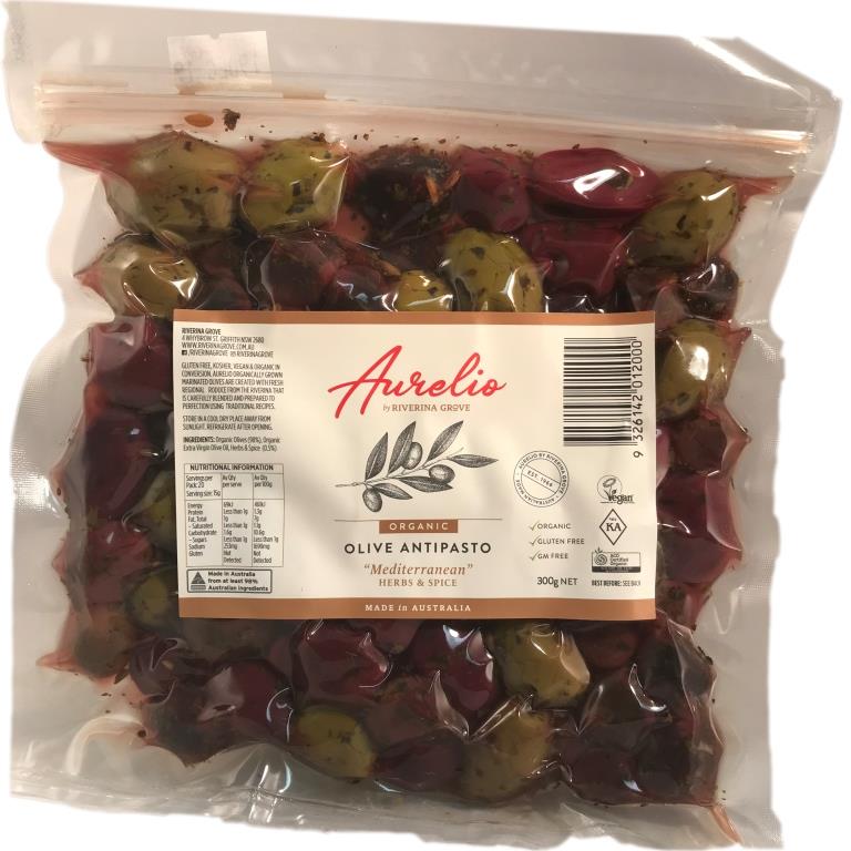 Aurelio - Olives - Organic Mediterranean - Vac Bag