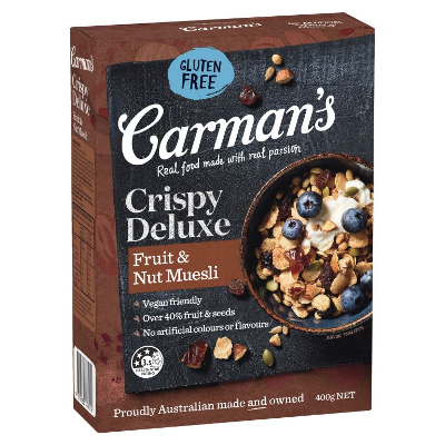 Carmans - Muesli - Retail - Crispy Deluxe Fruit Muesli
