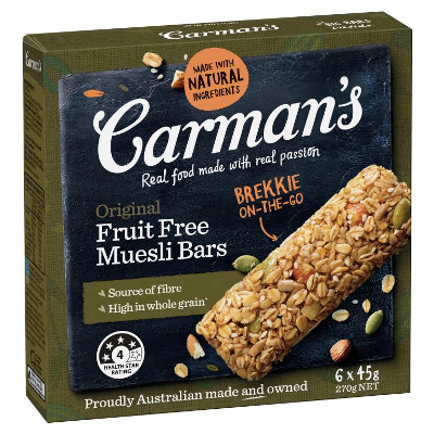 Carmans - Bars - Original Fruit Free