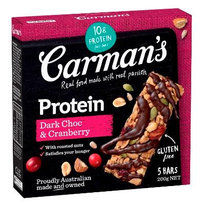Carmans - Bars - Dark Choc & Cranberry Protein