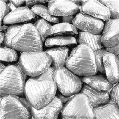 Chocolatier - Bulk - Silver Hearts (Approx 615)