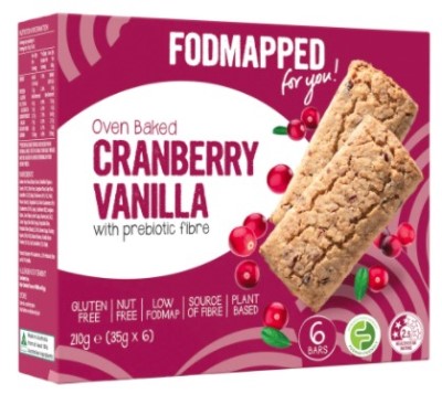 Fodmapped - Bars - Cranberry Vanilla Oven Baked