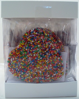 Choc Gallery - IW - Large Chocolate Freckle Heart