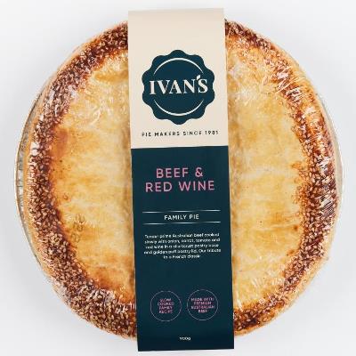 Ivans - Family Pies - Beef & Red Wine