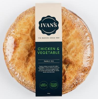 Ivans - Family Pies - Chicken & Veg