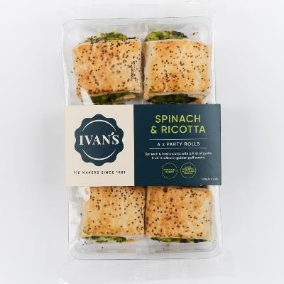 Ivans - Retail - Spinach & Ricotta Mini Rolls