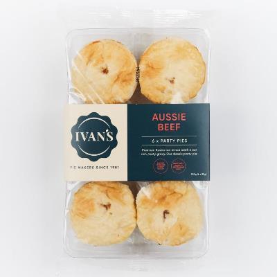 Ivans - Retail - Aussie Beef Party Pies