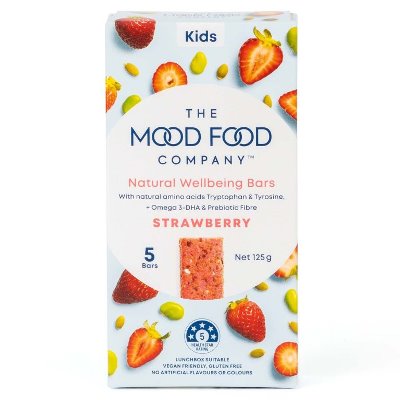 Mood Food Co - Strawberry Natural Wellbeing Bars