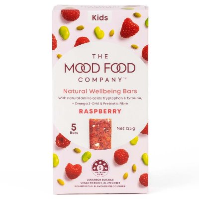Mood Food Co - Raspberry Natural Wellbeing Bars