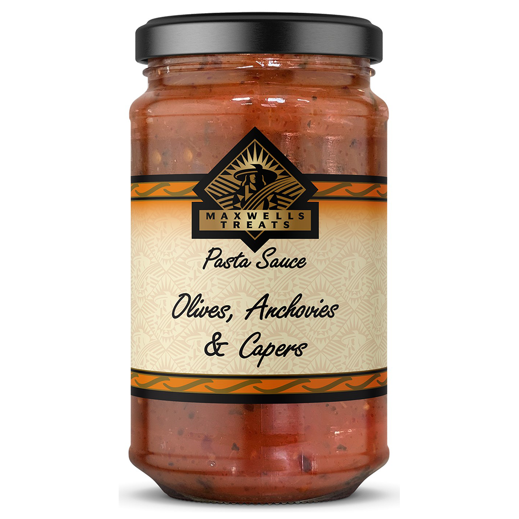 Maxwell Treats - Pasta Sauce - Olives, Anchovies & Capers