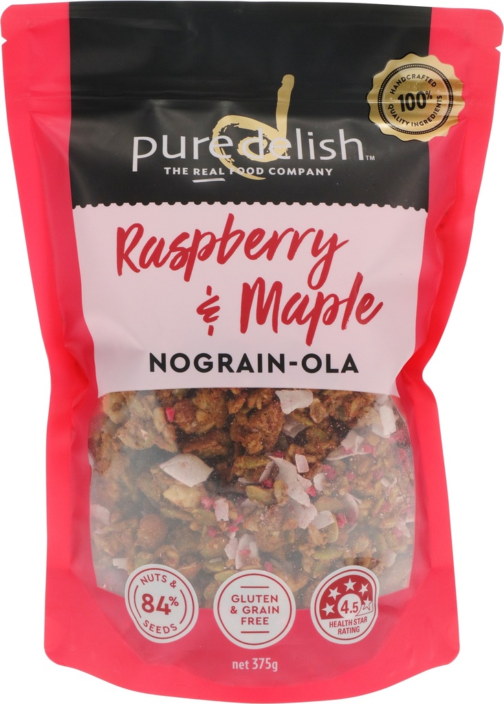 Pure Delish - Cereals - Raspberry & Maple Nut Nograin-ola