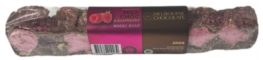 Melbourne Chocolate - Milk Raspberry Rocky Road