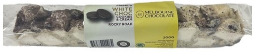 Melbourne Chocolate - White Cookies & Creme Rocky Road