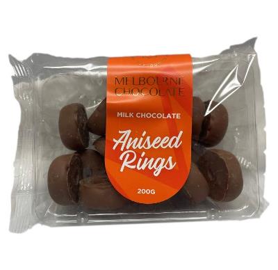 Melbourne Chocolate - Milk Aniseed Rings Tub