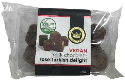 Melbourne Chocolate - Vegan Mylk Choc Rose Turkish Delight Tub