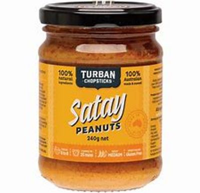 Turban Chopsticks - Curry Paste - Satay Peanut Medium