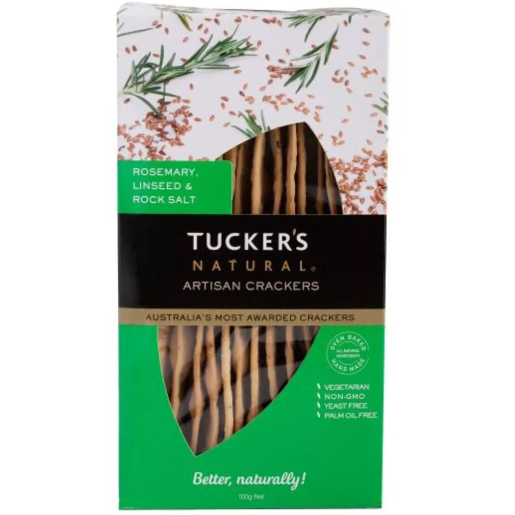 Tuckers - Crackers - Rosemary, Linseed & Sea Salt