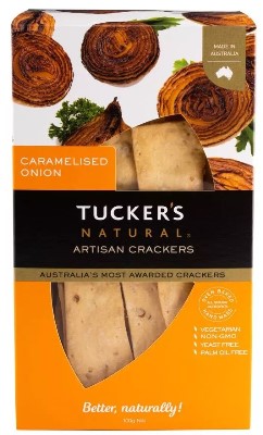Tuckers - Crackers - Caramelised Onion