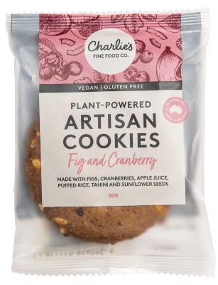 Charlies - Indv Wrapped Dispenser - Artisan Fig & Cranberry Cookie