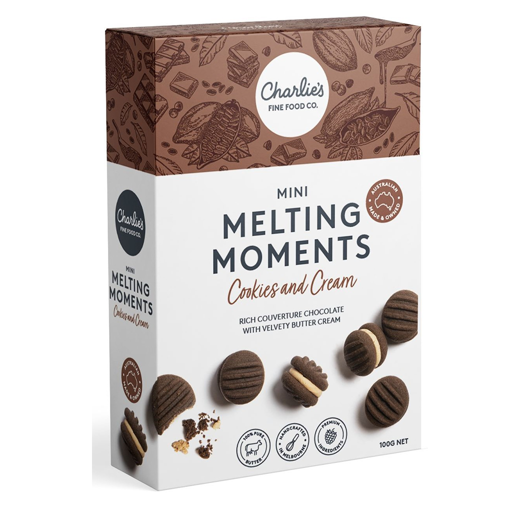 Charlies - Cookies & Cream Mini Melting Moments