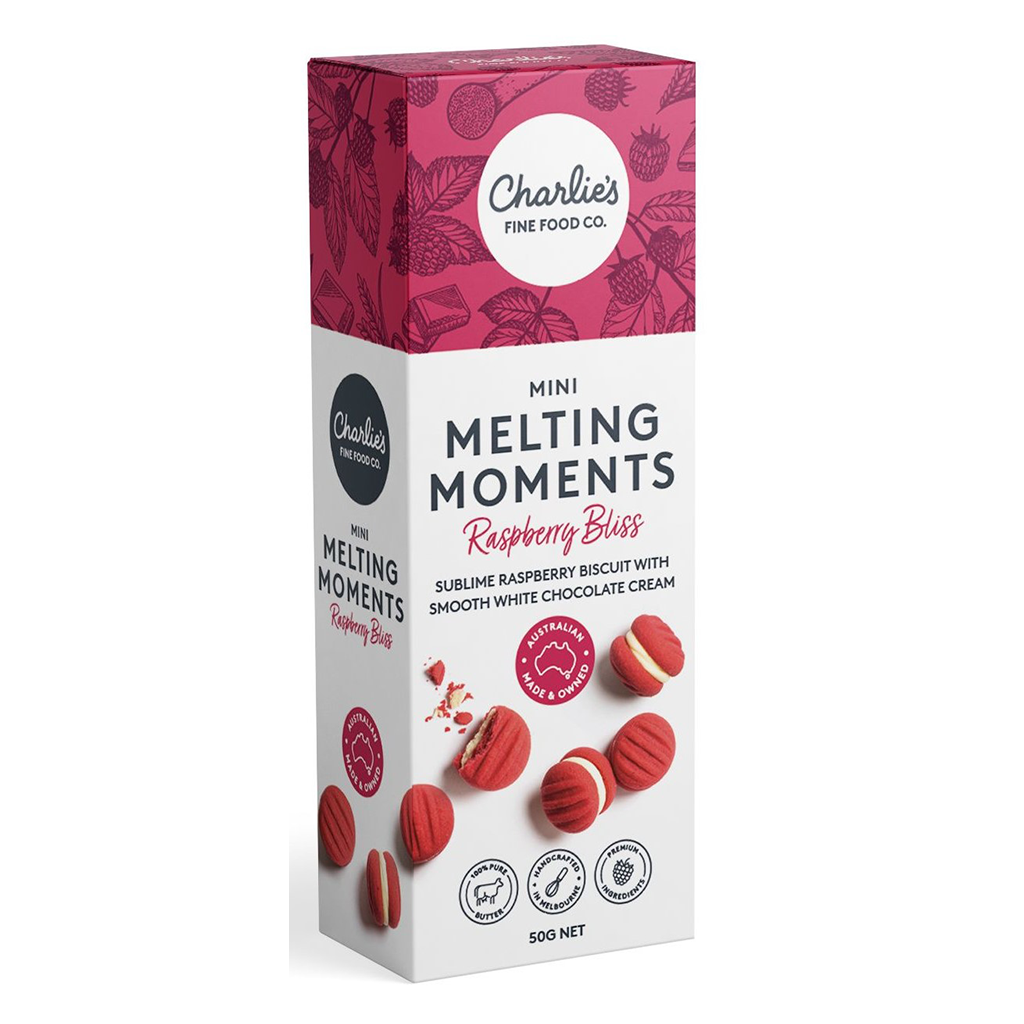 Charlies - Raspberry Bliss Mini Melting Moments