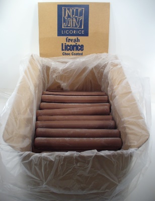 Uncle John's - Bulk Choc Coated Licorice - Display Carton(approx 70 - 80 pcs)