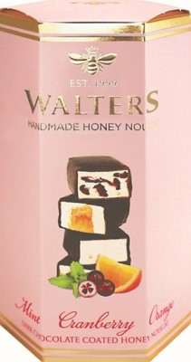 Walters - Nougat - Gift Box - Dark Choc Assort - Mint, Cranberry & Orange