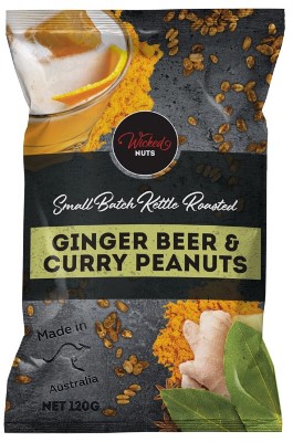 Wicked Nuts - Ginger Beer & Curry Peanuts