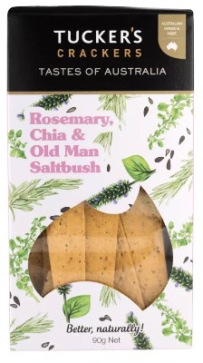 Tuckers - Crackers - Taste of Aust - Rosemary, Chia & Old Man Saltbush