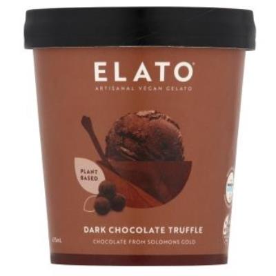 Elato Artisanal Ice Cream - Gelato - Vegan Dark Chocolate Truffle