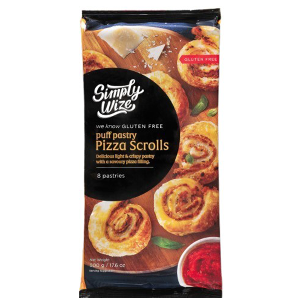 Simply Wize - Puff Pastry Pizza Scrolls