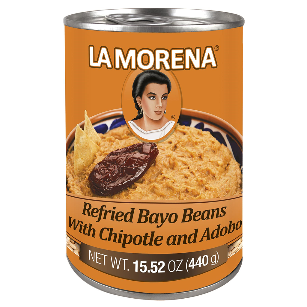 La Morena - Can- Refried Bayo Beans with Adobo & Chipotle