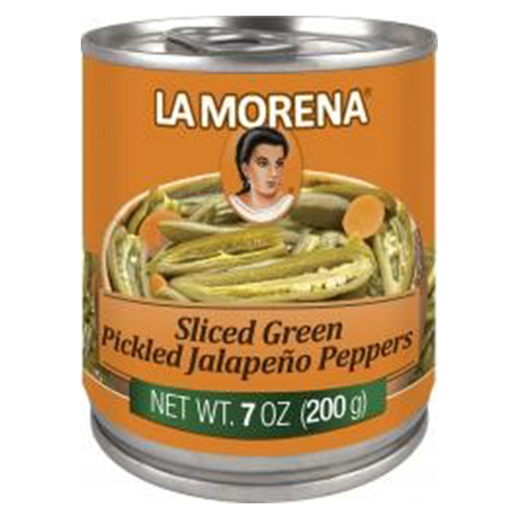 La Morena - Can - Preserved Vegetables - Sliced Green Jalapenos Peppers