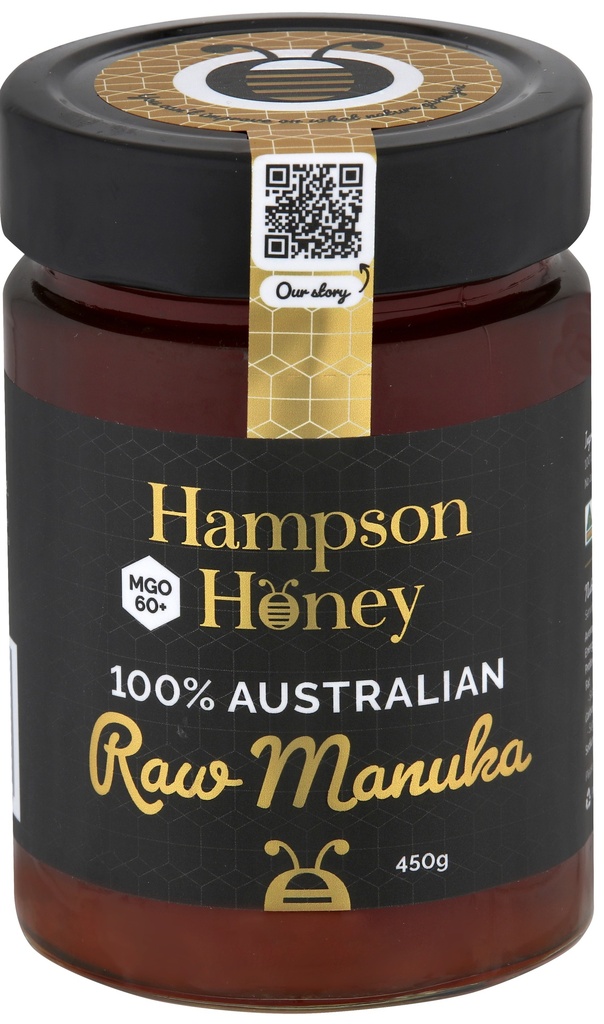Hampson Honey - Raw Manuka Honey MGO 60+ - Jar