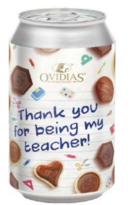 Ovidas - Gift Can - Thank You for being my Teacher - Pralines