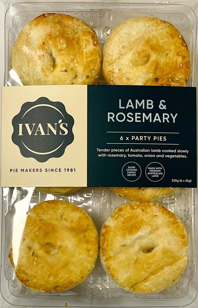 Ivans - Retail - Lamb & Rosemary Party Pies