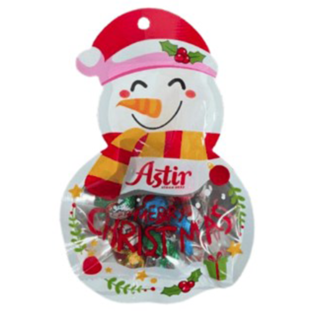 Astir - Christmas - Gift Bag - Snowman with Choc Praline Balls
