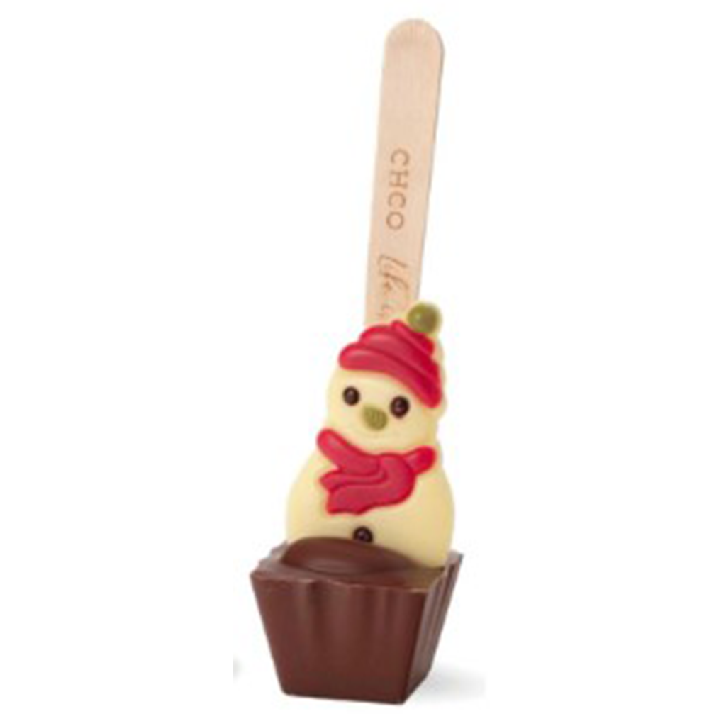 CHCO - Christmas - Chocolate Spoons - Milk Choc Mr Snowman