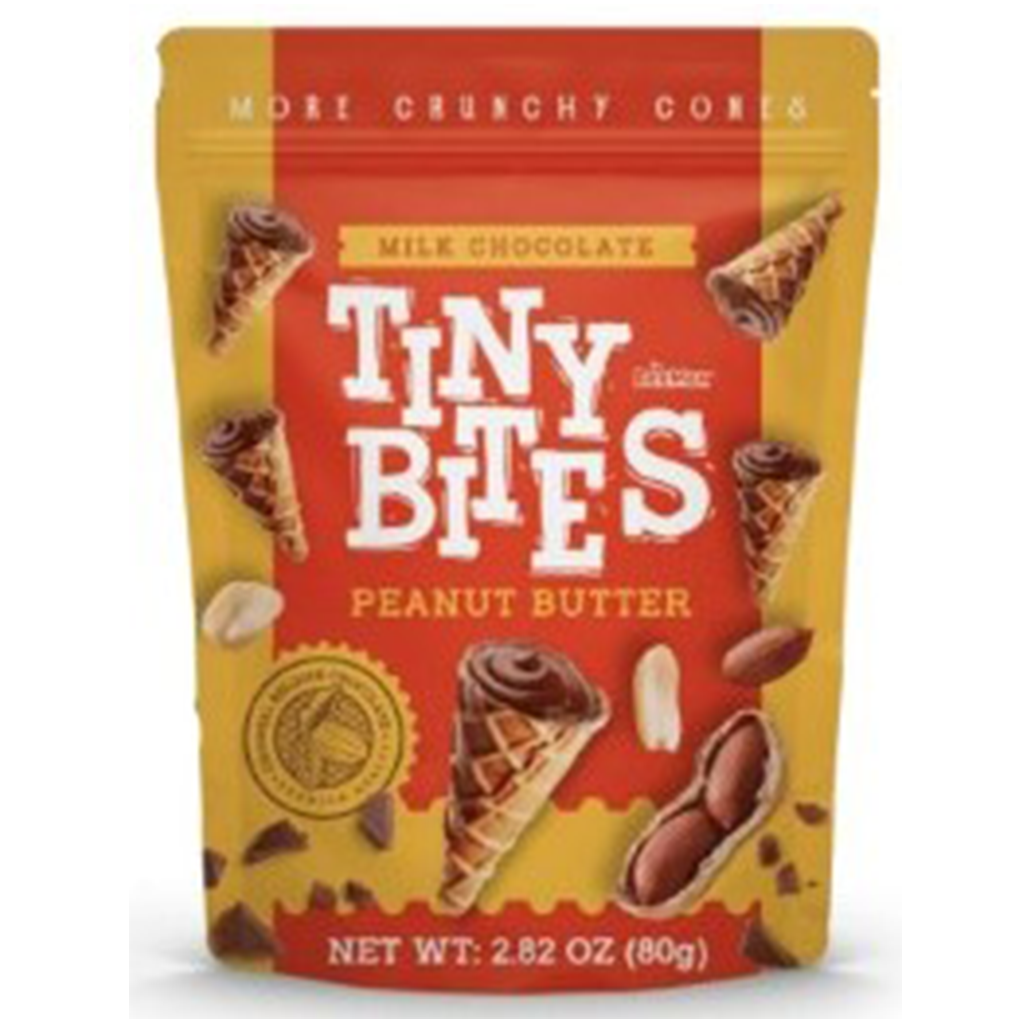 Tiny Bites - Christmas Confectionery - Waffle Cones - Peanut Butter Filled