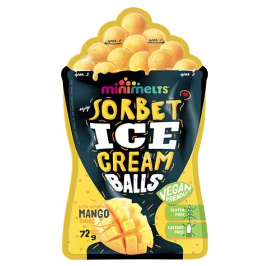 Mini Melts - Large Ice Cream Balls Pouch - Sorbet Mango