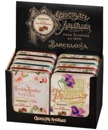[AM20c] Amatller - Seasonal - Raspberry Filled Flowers - Assort Tins