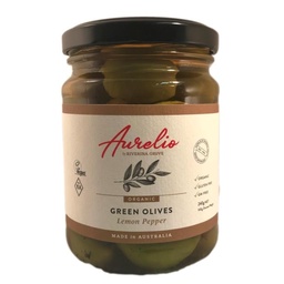 [AU16c] Aurelio - Olives - Org Green in Lemon Pepper - Jar