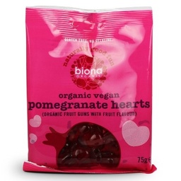 [BI03c] Biona - Vegan Confectionery - Org Pomegranate Heart Jellies