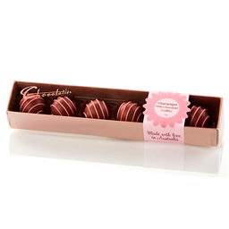 [CLT073c] Chocolatier - Specialty Gifting - Champagne Striped Truffles - 6 Pack