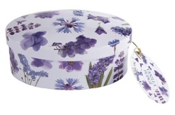 [GD47] Gardiners - Fudge Tins - Purple Flowers Tin - Vanilla