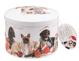 [GD78] Gardiners - Christmas Tins - Cat & Dog - Chocolate Fudge