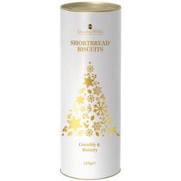 [GW18] Grandma Wild - Christmas - Tube - White Xmas Tree - Shortbread Biscuits
