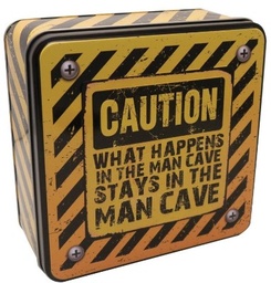 [GW101] Grandma Wild - Seasonal - Gift Tin - Man Cave - Shortbread & Choc Chip