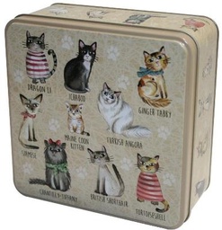 [GW34] Grandma Wild - Christmas - Gift Tin - Cats - Assort Cookies