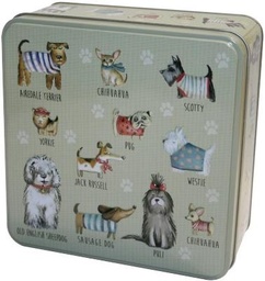 [GW35] Grandma Wild - Christmas - Gift Tin - Dogs - Assort Cookies